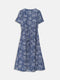 V-Neck Floral Women's Dress